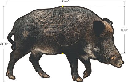 2D WILD BOAR BROADSIDE TARGET WITH QUIVAR TECH